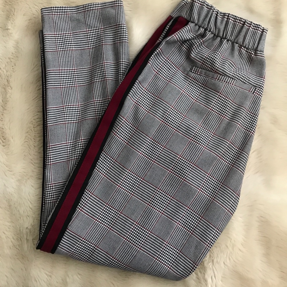 ZARA PLAID TROUSERS